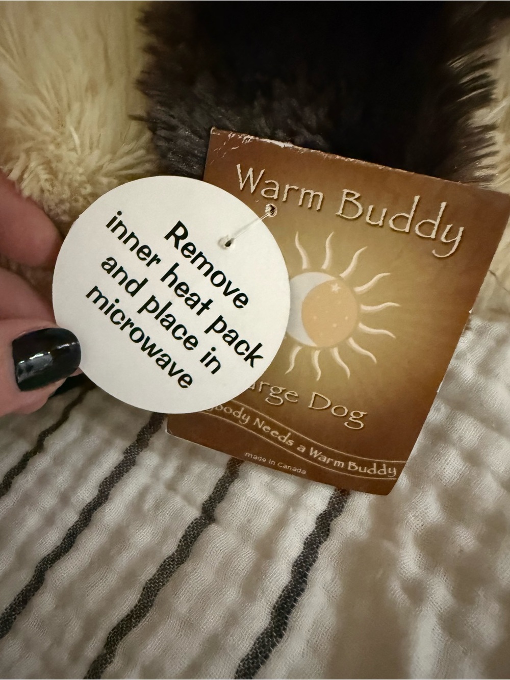 warm buddy plush dog heating pillow - Picture 2 of 8